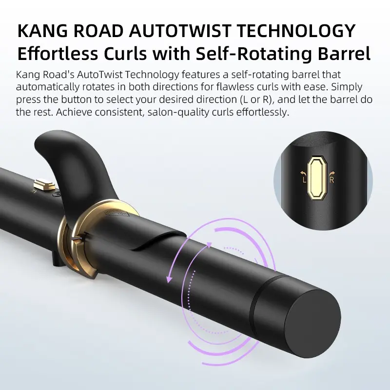 Custom customized 1.25-inch curling iron with Negative Ion hair curler wand Suppliers, Factory
