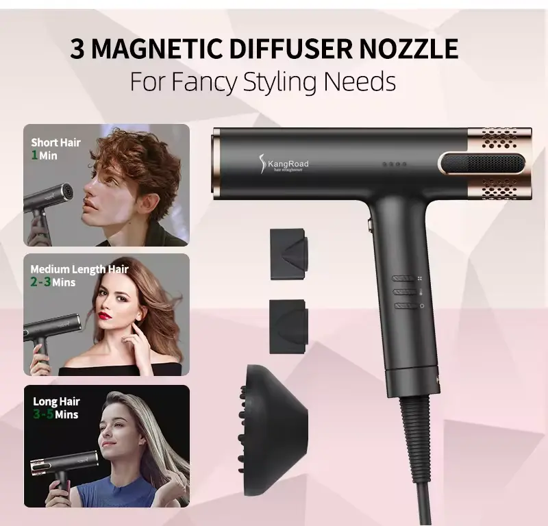 High speed negative ions hair dryer details 5