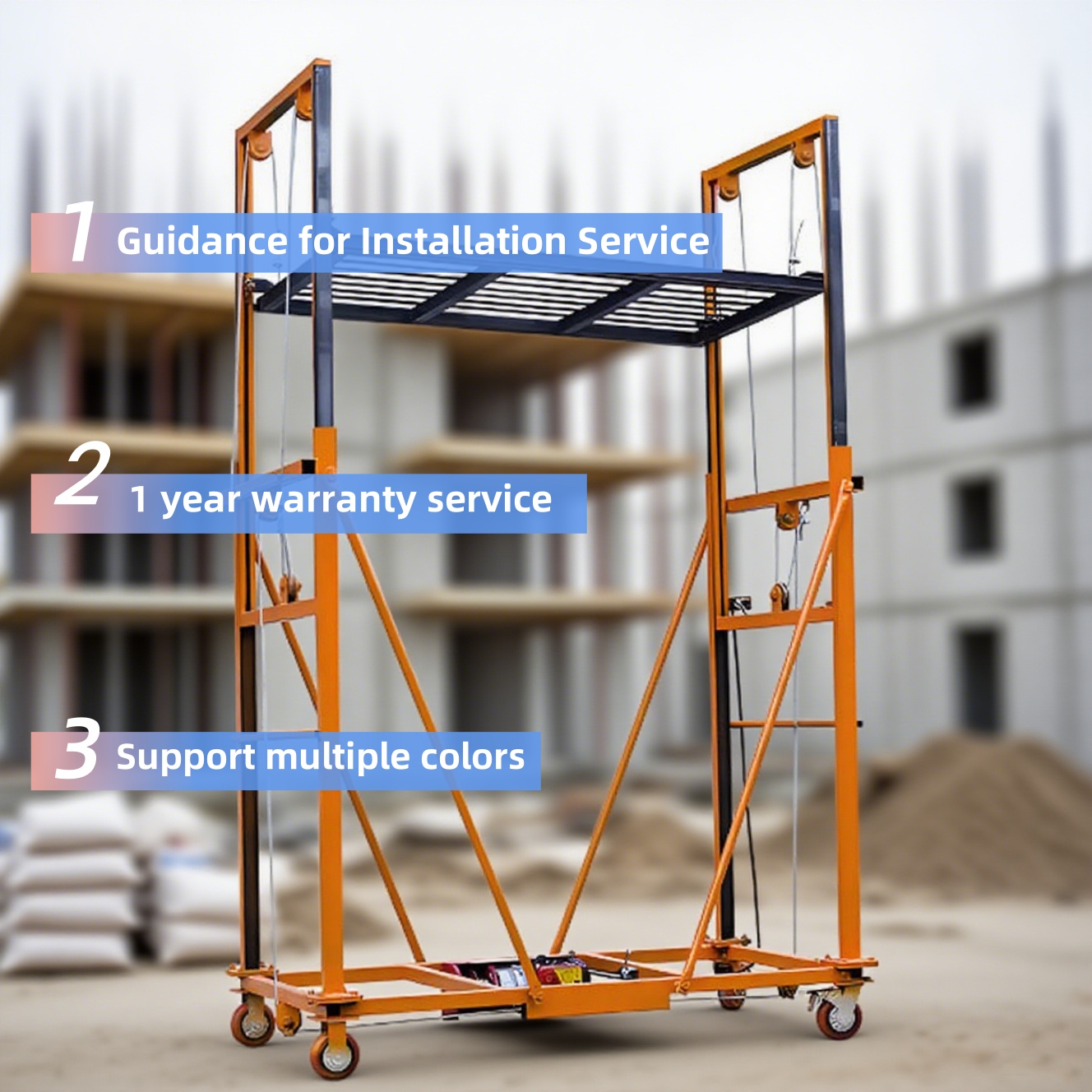 Hydraulic Lift Scaffoldings For Construction Remote-controlled Mobile Lifting Platform Indoor And Outdoor Electric Scaffolding