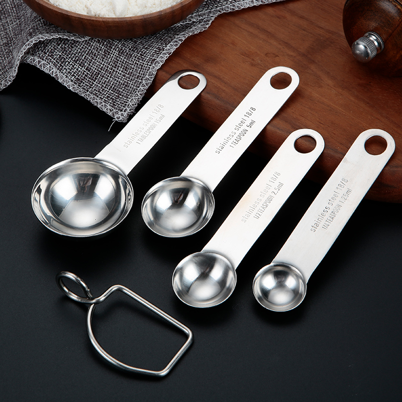 Kitchen Baking Measure Tools Food Scale 18-8 Stainless Steel 5ml Measuring Spoon