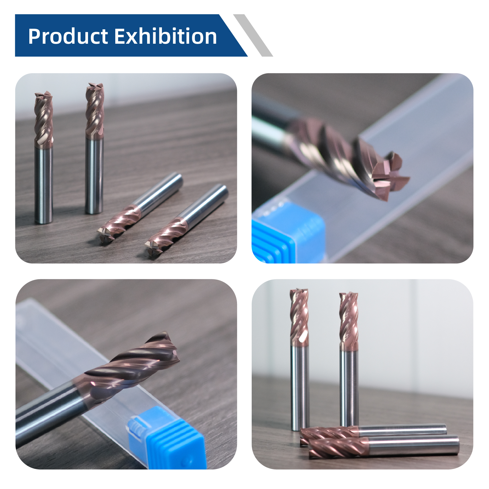 Customized CNC Machine Tool Nano Bronze Coating Router Cutter 4 Flutes Tungsten Endmill Wholesale-ODM Freza Fresa Metalworking