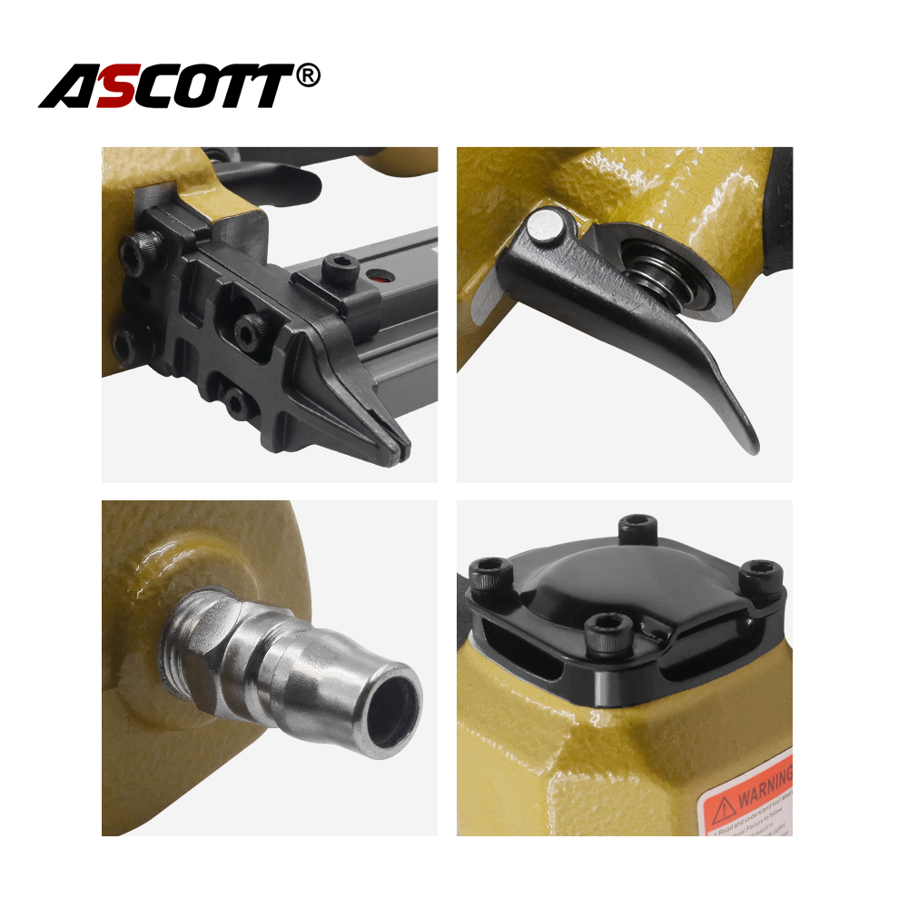 Industrial&amp;DIY F32 Pneumatic Brad Decoration Nail Gun 10-32mm 18GA Furniture Fastening Tools Portable Air Straight Finish Nailer