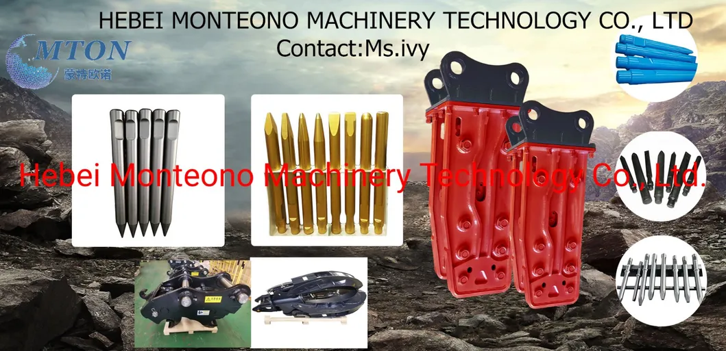 Heavy-Duty Hydraulic Rock Breaker Tool for Excavator Demolition Use