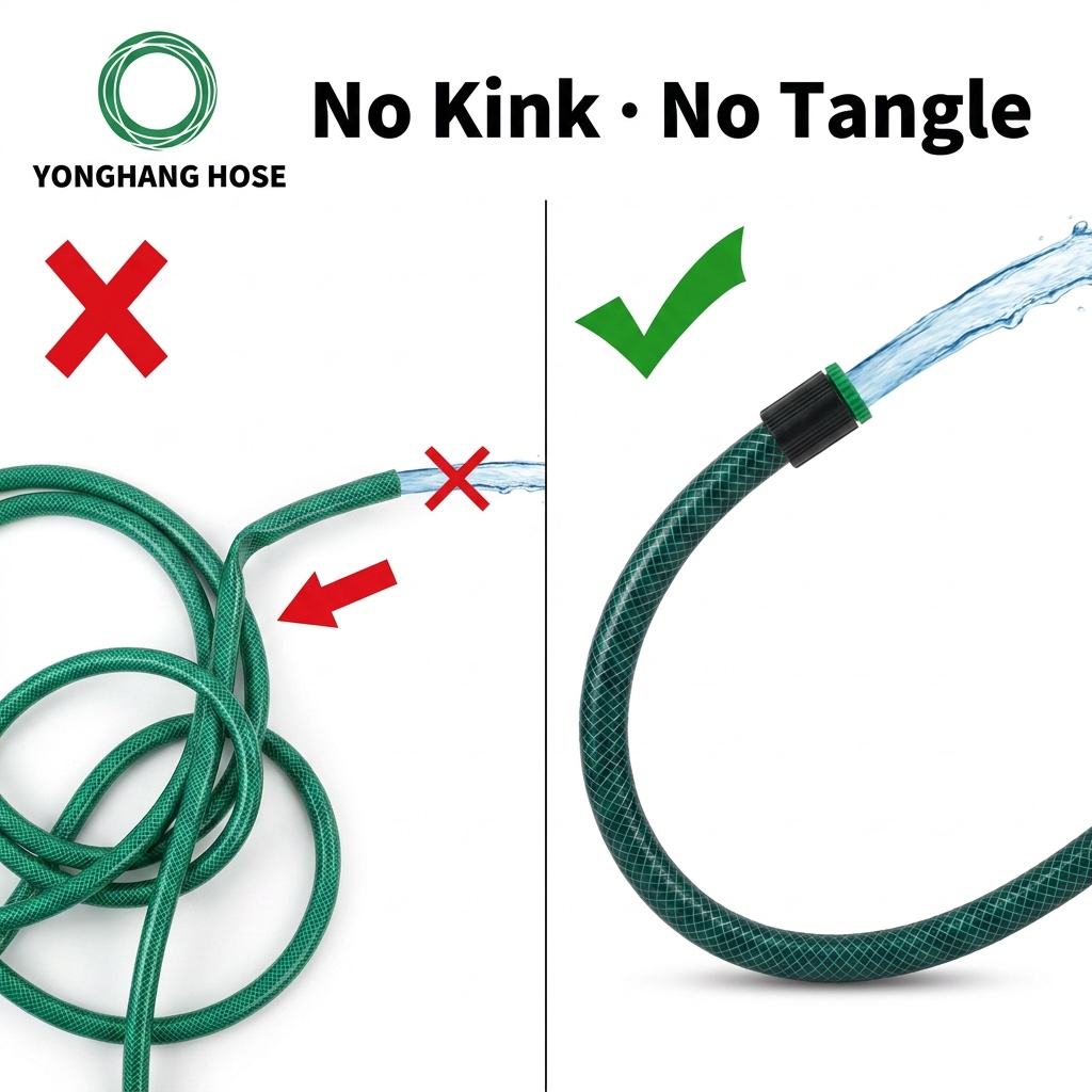 PVC Garden Hose Pipe 1/2"-1.5" Anti-Abrasion Water Hose For Lawn Irrigation Watering 10m-100m Customized Garden Water Pipe
