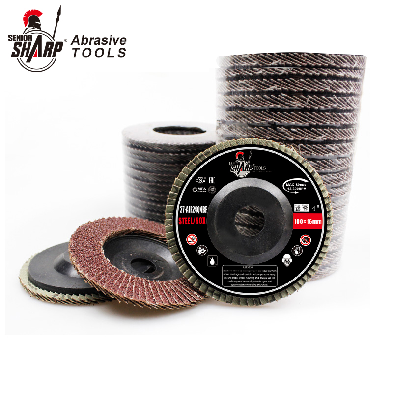 4.5 Inch Silicon Carbide Abrasive Tools Mesh Cover Flexible Flap Disc Grinding Wheel