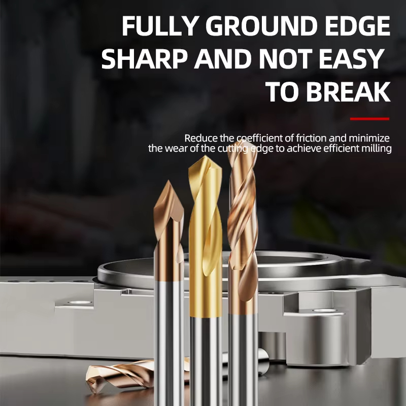 Industrial Tungsten Carbide Twist Drill Bits Set High Hardness &amp; Wear-Resistant for CNC Machining &amp; Metalworking