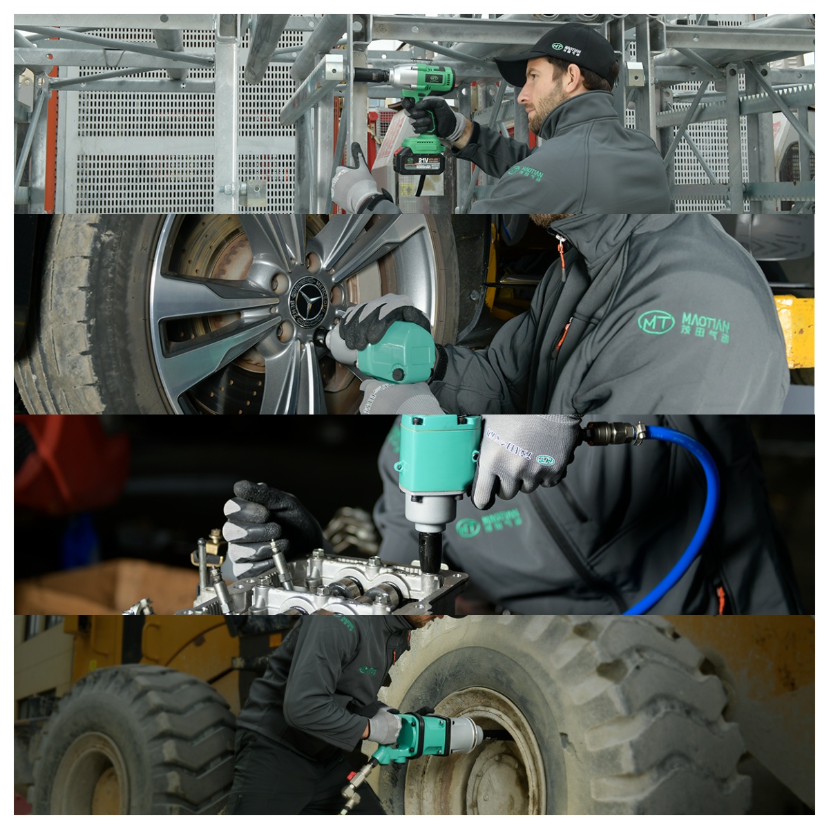 Maotian 1190C Pneumatic Tools High Torque Pneumatic Impact Wrench Maximum Elastic Torque 3900N.m Car Tire Repair Tool Wrench