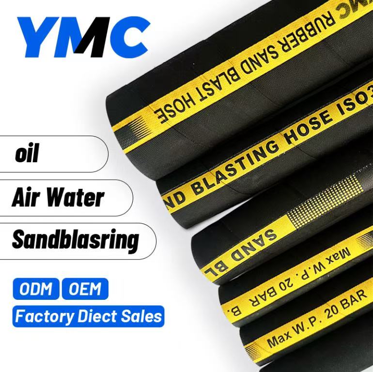 Factory Price Heavy Duty Sandblasting Hose Abrasion Resistant For Metal Surface Sand Blasting Rust Removal