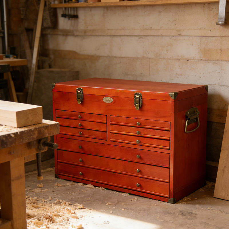 New Arrival Customized Modern Wood Toolbox Storage Organizer Outdoor &amp; Home Workshop Tool Storage Box