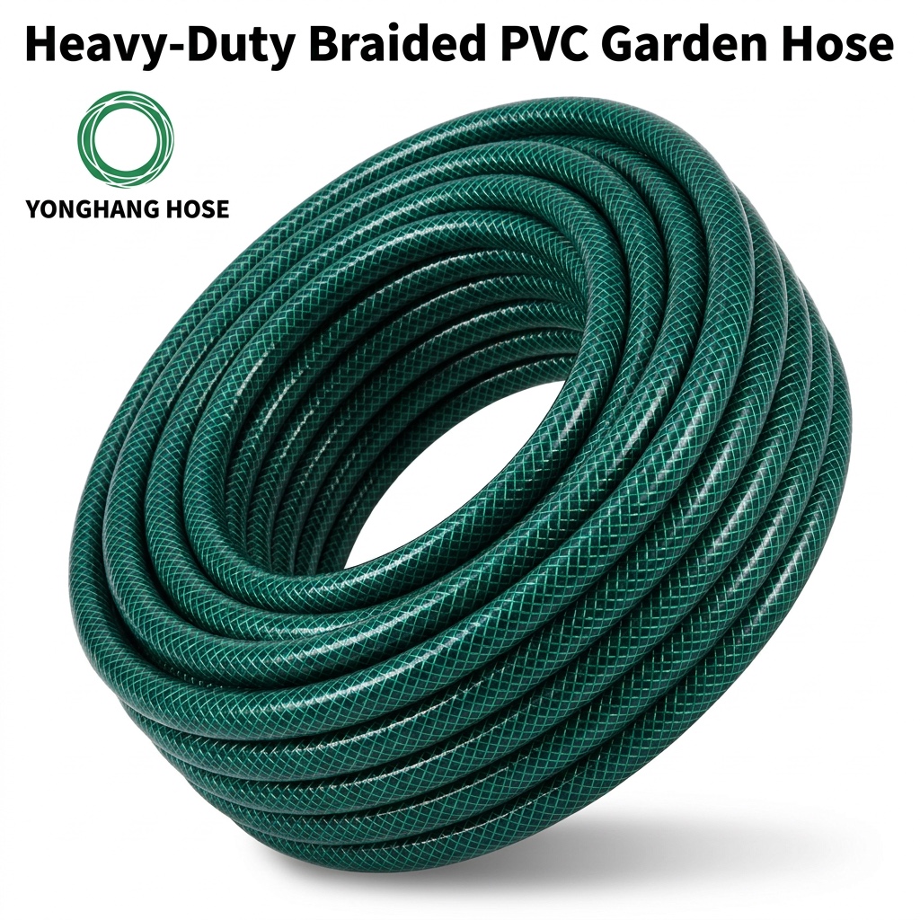 PVC Garden Hose Pipe 1/2"-1.5" Anti-Abrasion Water Hose For Lawn Irrigation Watering 10m-100m Customized Garden Water Pipe