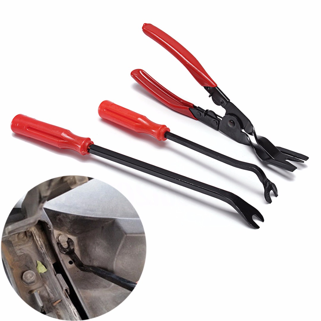 Auto Fastener Pliers & Puller Kit Tool Set Usage