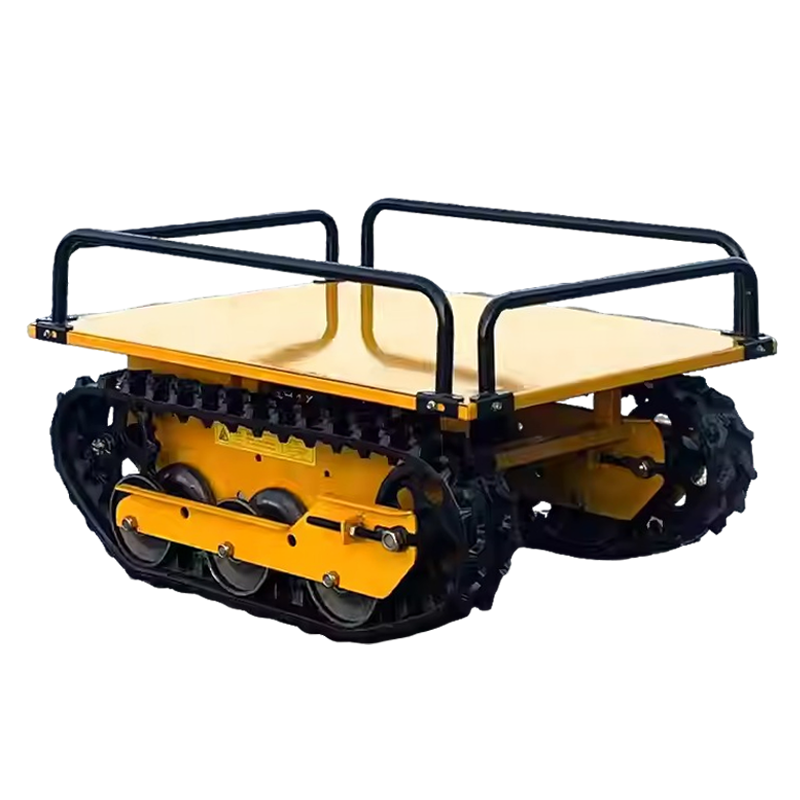 Factory Wholesale 500 kg Agricultural Self-discharging Remote Control All Terrain Transport Climbing Vehicle Crawler Trolley