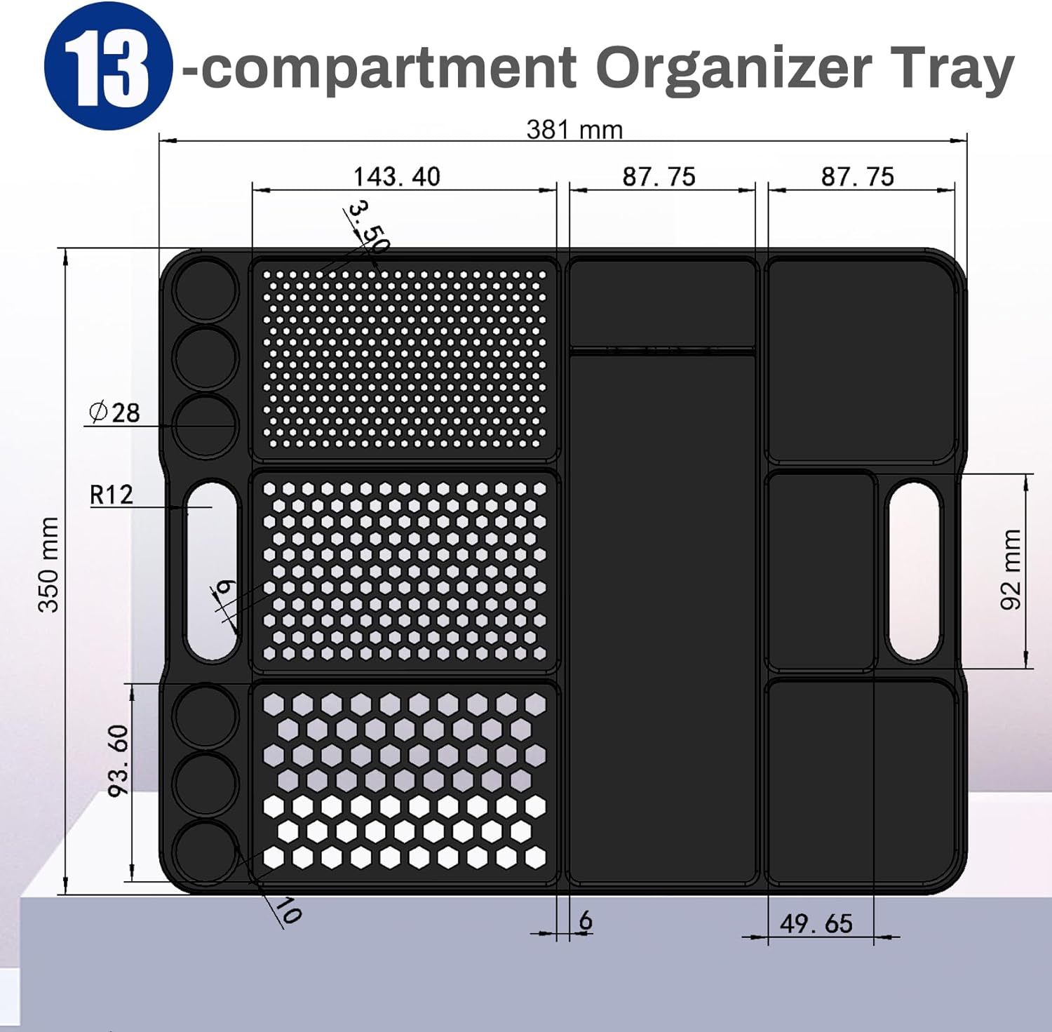 Silicone Tool Organizer Tray Storage Tools Holder,Silicone Tray for Tools Custom Style