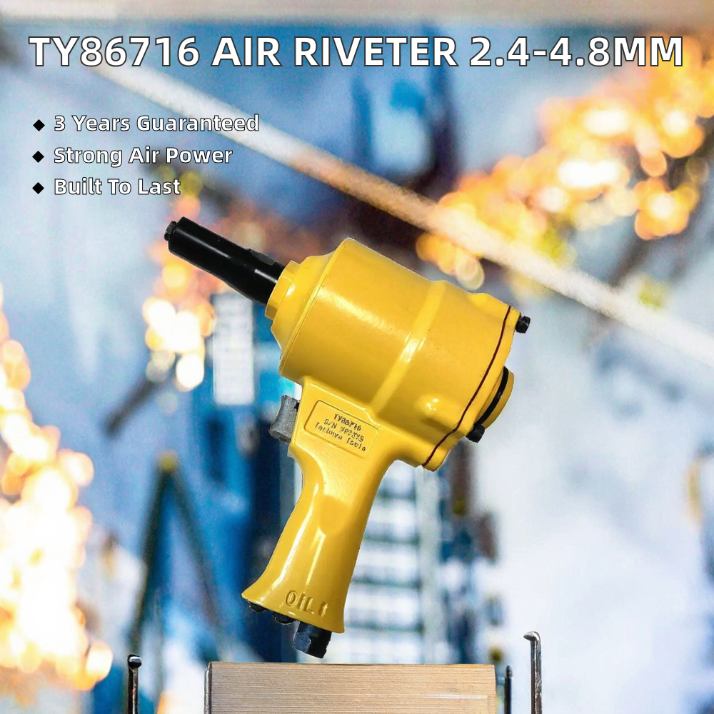 SUBAO Aluminum Pneumatic Handheld Riveter 2.4mm Blind Rivet Tool 90PSI Air Pressure