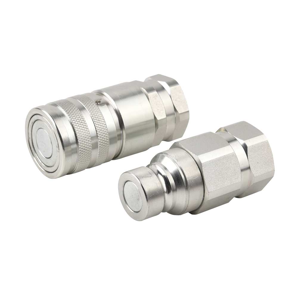 BSP1/2 NPT1/2 Flat Face Hydraulic Quick Release Coupler New Ios16028 Hydraulic Quick Couplings With 1 Year Warranty