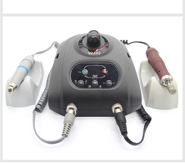 STRONG DRILL Dual Lock Two Handpiece 50000 RPM Polisher Handpiece QZ60S Jewelry Polisher Machine Tool
