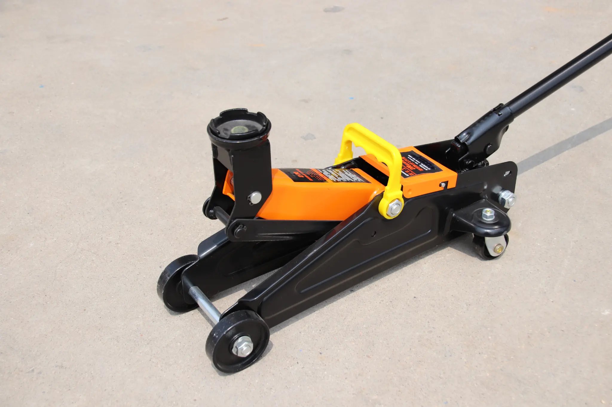 Durable 2 Ton Horizontal Hydraulic Floor Jack Electric Double Pump Quick Rise Vehicle Lifting Repair Tool