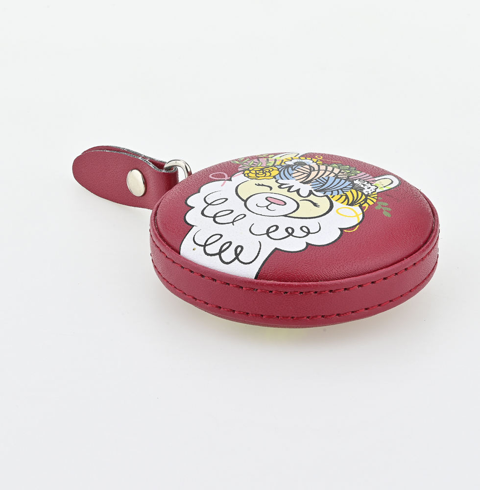 Good Seller Leather ABS Plastic PP Material Round Body Measuring Tape Inches Retractable Tape Measures