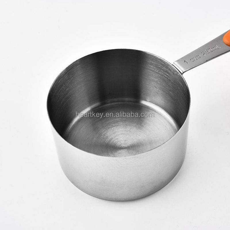 Food Grade Adjustable 10pcs Stainless Steel Measuring Cups and Spoons Set with Nonslip Silicone Handle