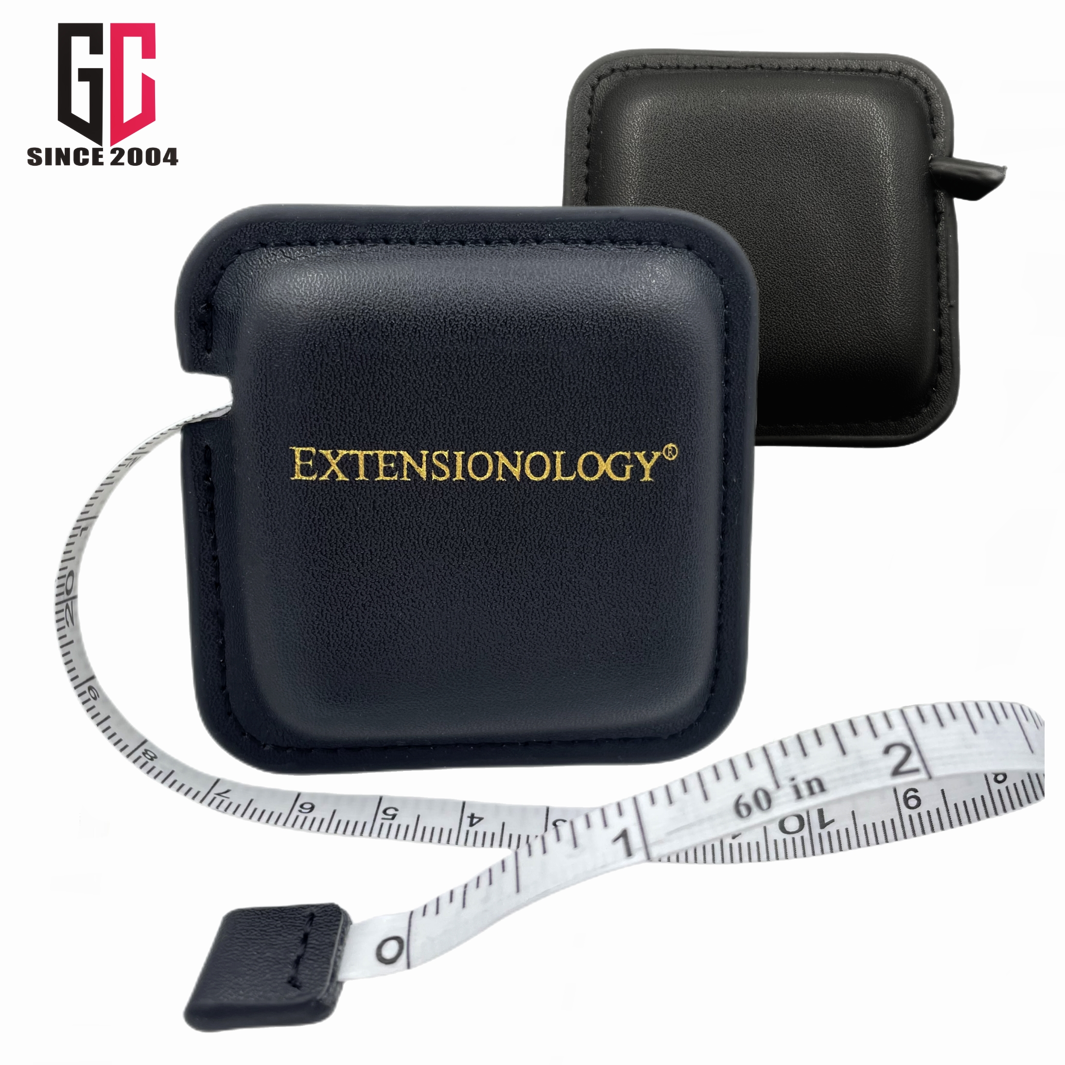 12 Years Factory Custom Hot Selling Mini Black and White Leather Measuring Tape