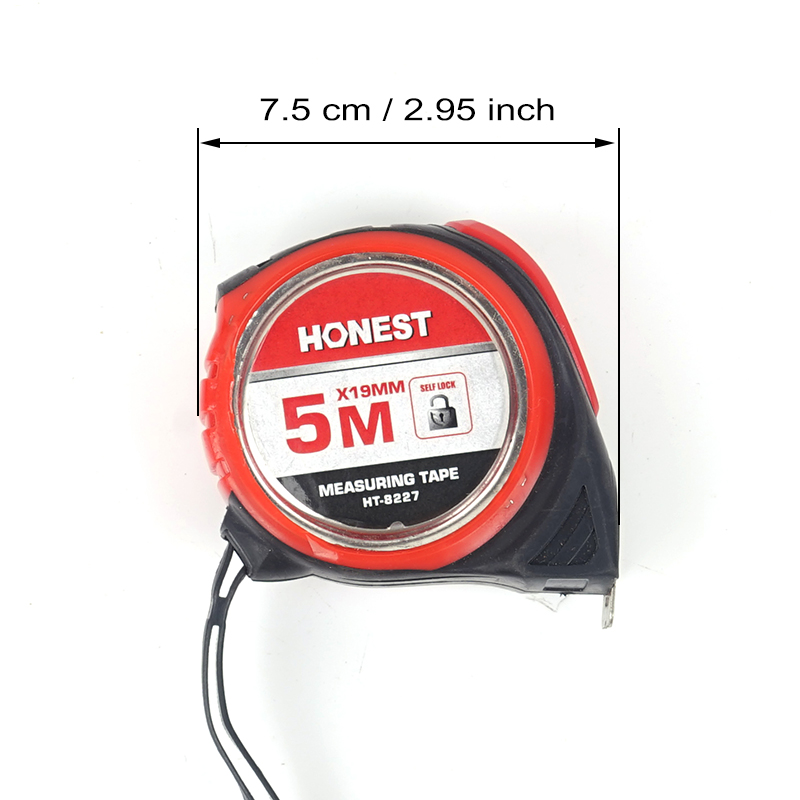 Honest Professional Measuring Tools Industrial Grade Auto Lock Mini Steel Tape Measure for Measuring