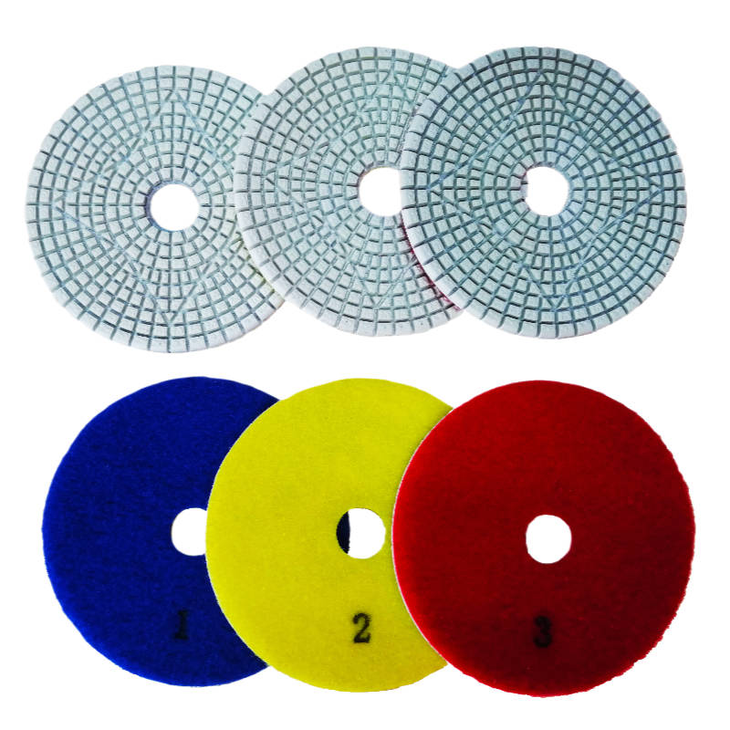 Super Premium 3 Steps Wet and Dry Polishing Pads for Marble, Granite, Quartz, and Engineered Stone