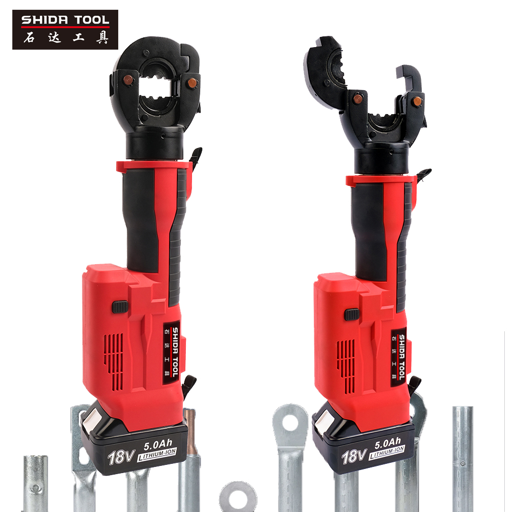 SHIDA SD-300 60kn 6ton Pro Press Electric 18V Li-ion Battery Hydraulic Rechargeable 240mm2 Alloy Steel 17mm Stroke Tools