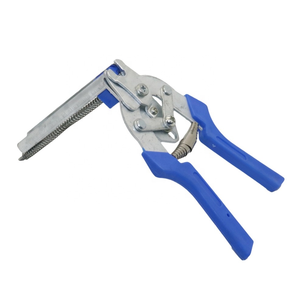 Fastening Clamp Installation Poultry Cage Wire Fencing Plier Hog Ring Pliers Tools with 600 M Nails