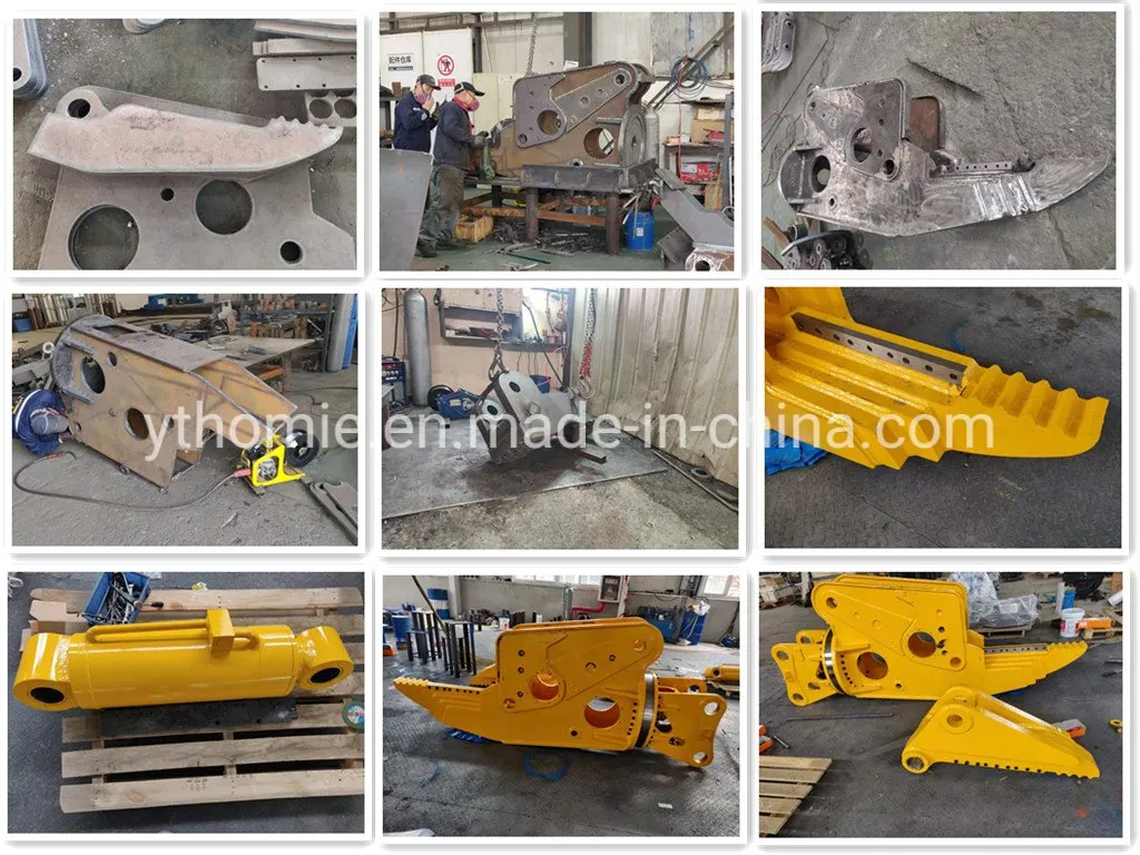 Hydraulic Rotating Dismantling Shear for Excavator Old Car Scrap Metal Recycling Shear Demolition Cutting Shear High Strength Wear Resistant Attachment