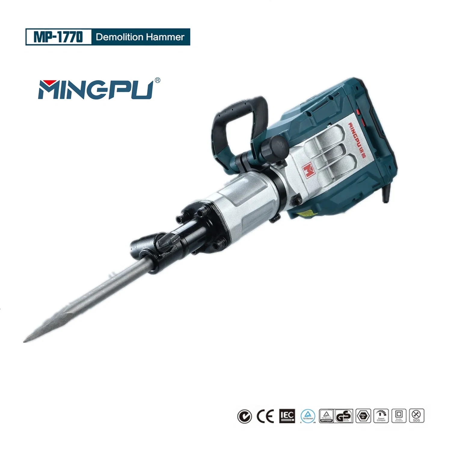Demolition Hammer Drills 220V Jack Handle Grease Drill Industrial Tools 1700W