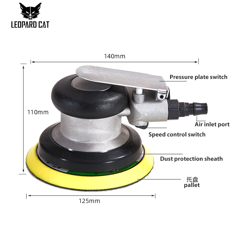 PLM-Supplier Wholesale High Quality and Best Price Polishing and Waxing Air Tools 5 Inch Pneumatic Grinder