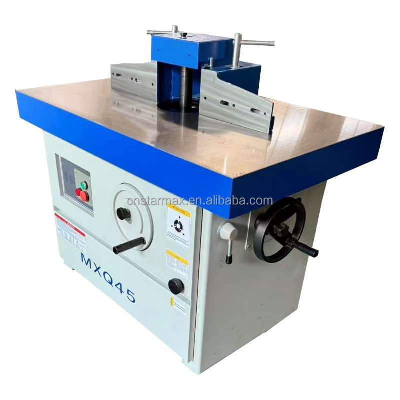 MXQ45 Adjustable Height Vertical Wood End Milling Machine 45 Degree Single Spindle Moulder Angle Motor Woodworking Machinery