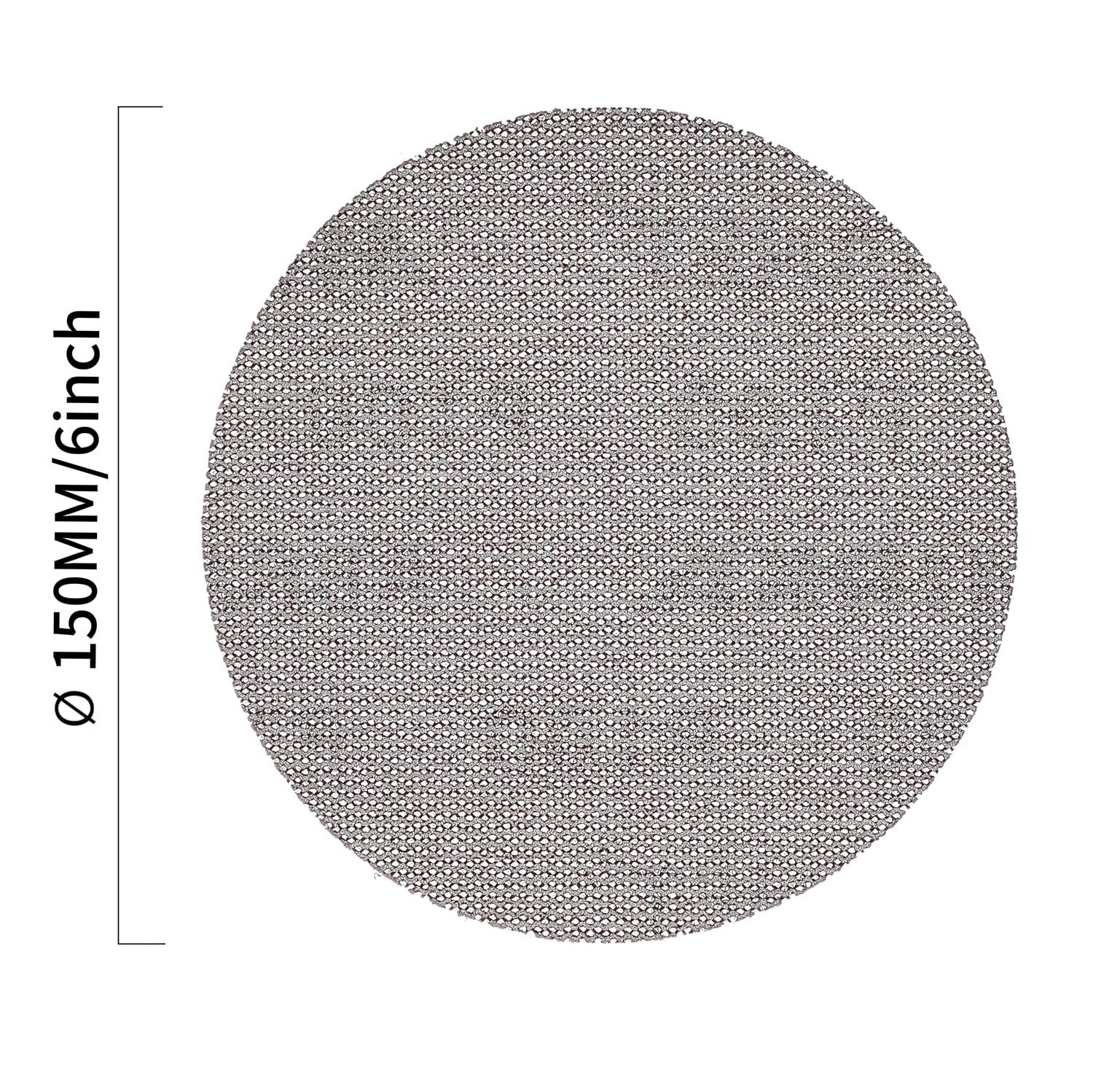 Mirka Abranet Compatible 6" (150mm) Mesh Sanding Disc Dust-Free Aluminum Oxide Abrasive Net Disc For Wood Metal