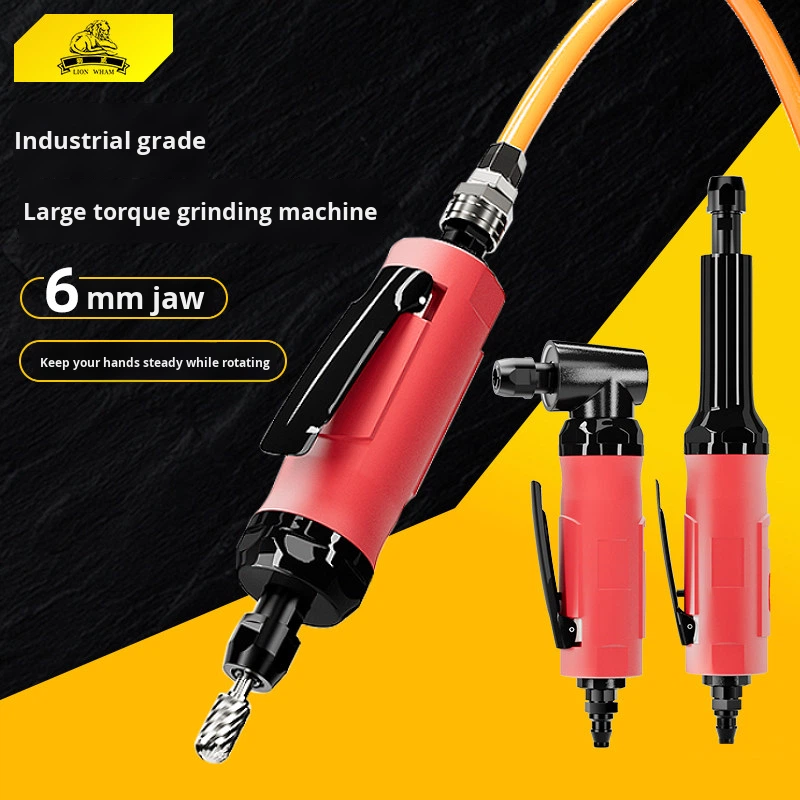Lionwham Pneumatic Grinder 7200 Extended Handle Bent Head Grinding Machine Engraving Tool Metal Mold Saving Polishing Carving
