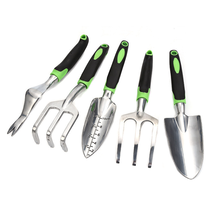Customizable OEM Industrial Grade Aluminum Alloy Three-Tooth Sand Digging Set Garden Hand Tools for Planting Flowers Grass