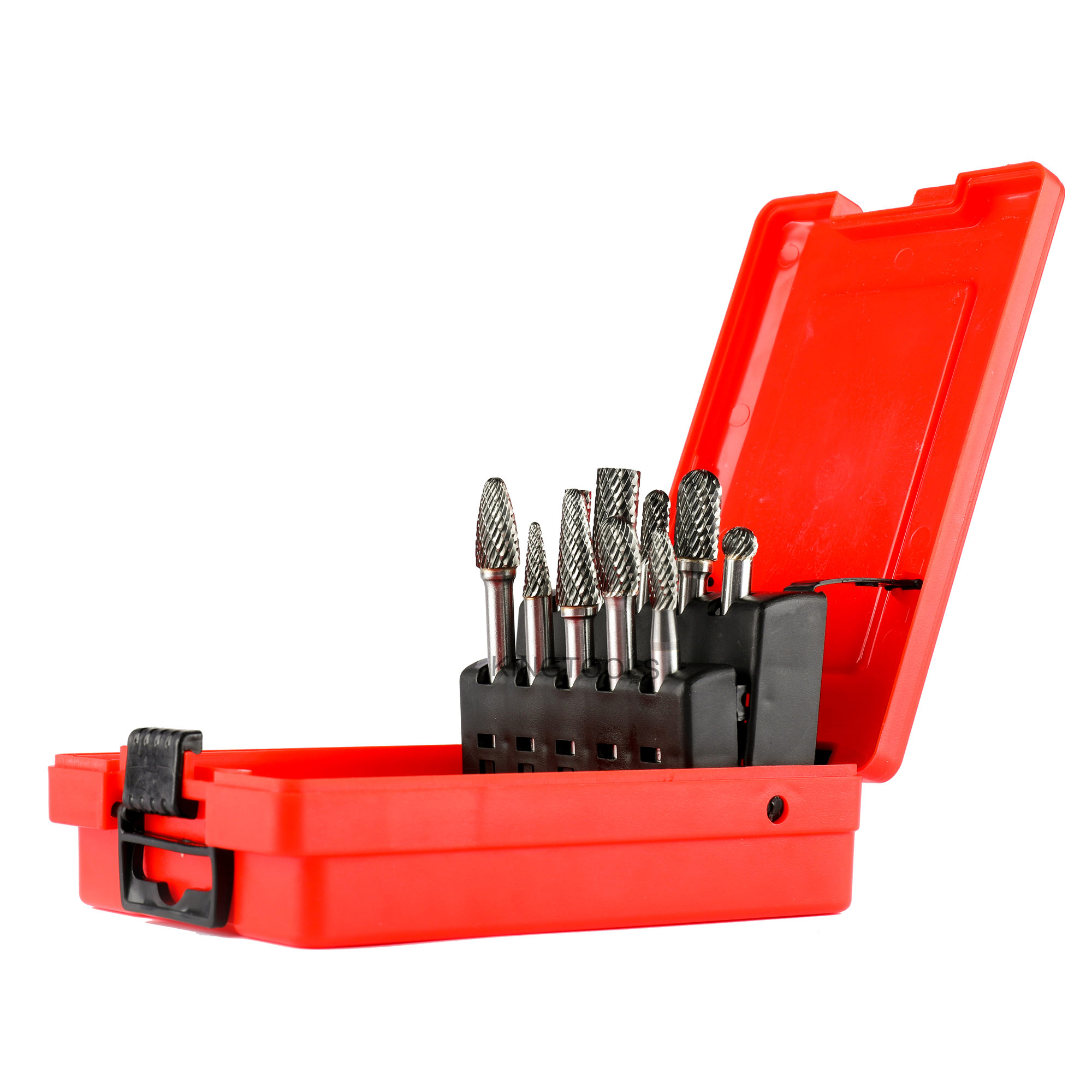 10pcs 1/4" 6mm Double Cut Metal Tool Parts Set Tungsten Carbide Rotary Burrs Sets For Grinding Cutting Wood Carving
