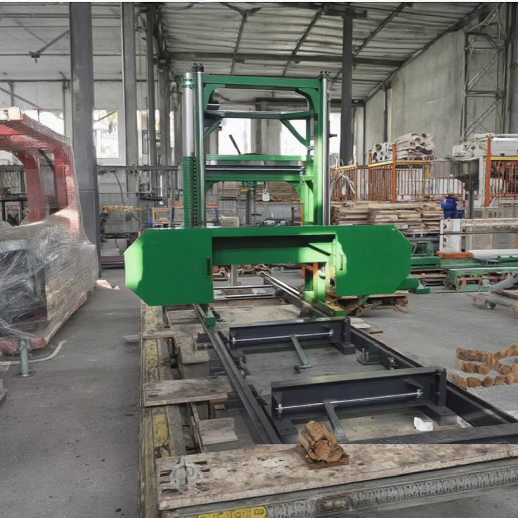 Automatic Woodworking Machine Horizontal Sizing Length Cutting Function Logs Furniture Factories