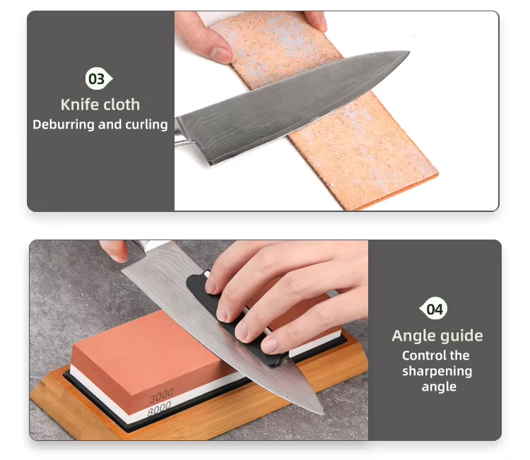 Premium Quality Whetstone Knife Sharpening Stone Set Double Side Stone Sharpening Grit Stone Knife Sharpener