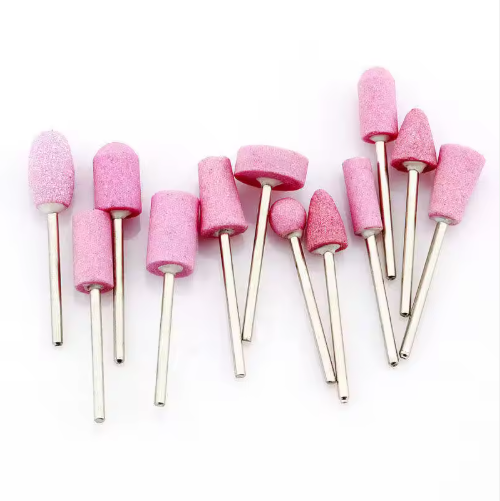 Abrasive Tools P40 Pink Color Ceramic Mounted Point Grinding Stone for Stainless and Metal Polishing