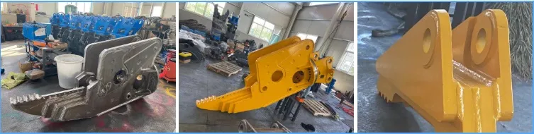 Hydraulic Rotating Dismantling Shear for Excavator Old Car Scrap Metal Recycling Shear Demolition Cutting Shear High Strength Wear Resistant Attachment