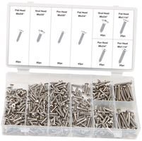 Stainless Steel Screw Set Assorted 420PC Tool Box Set Hand Operated Hardware &amp; Fasteners Assortments OEM Available
