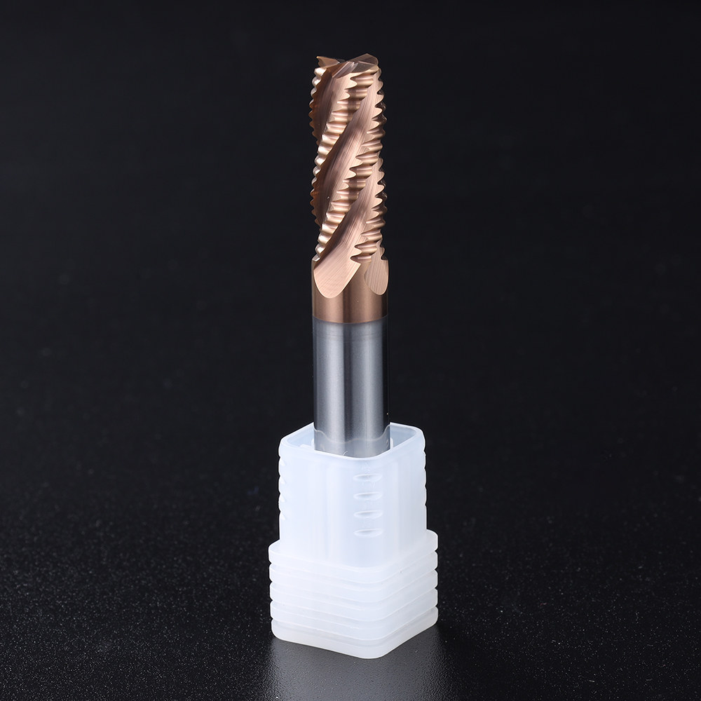 Lucas OEM Tungsten Carbide End Mill 4 Flutes HRC55 AlTin/Uncoated CNC Milling Cutter for Metalworking