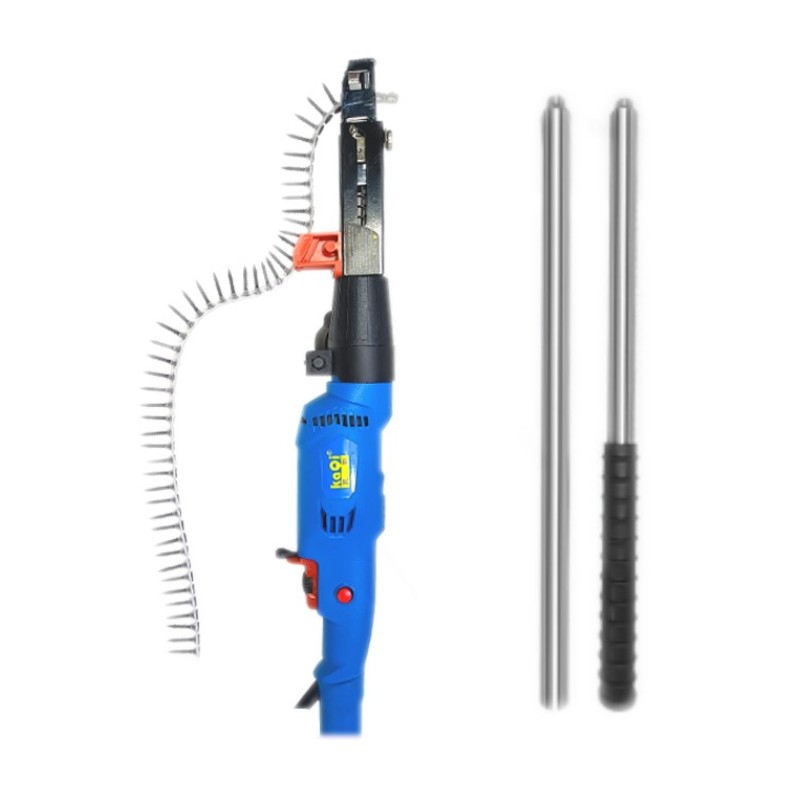 KQ-8108 Electric Chain Nail Machine Drywall Screwing Wood Screws Wet/Dry Ceiling Stapler Extension Rod Special Tools Screwdriver