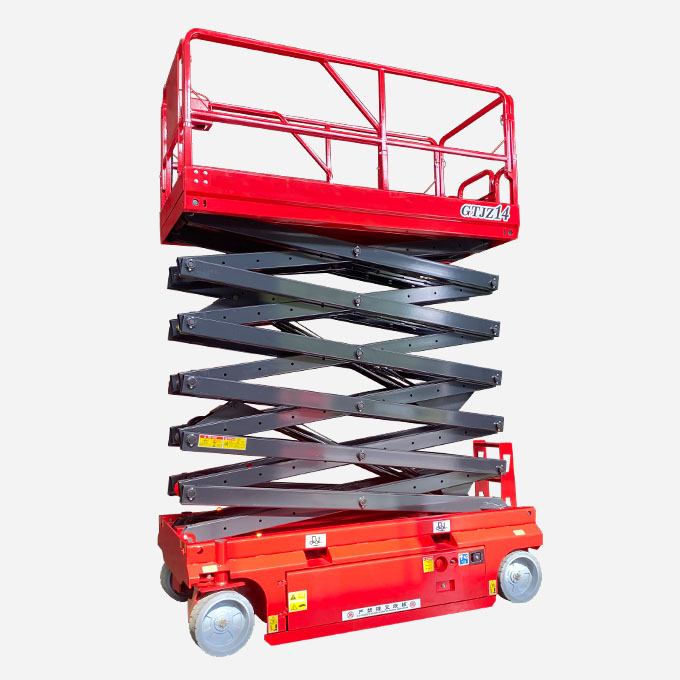 CE Certified Electric Scissor Lift Heavy Duty Hydraulic Lift With 12m Max Height For Auto Repair And Logistics