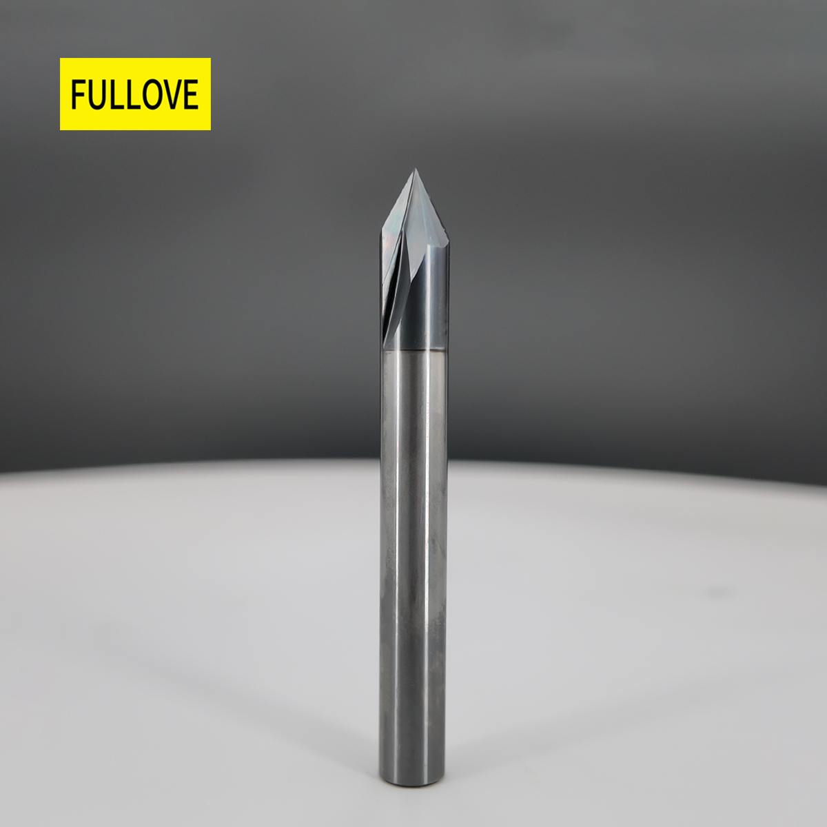 Solid Carbide V-Groove Chamfer End Mill 60/90 Degree Tungsten Carbide CNC Chamfering Cutter for Metal