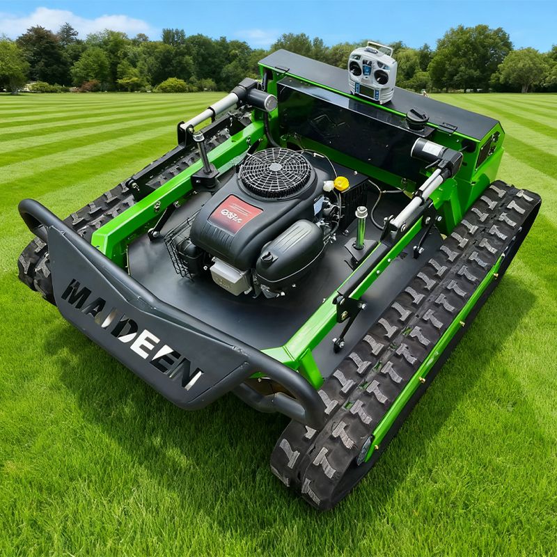 High Quality Heavy Duty Remote Controlled Powered Lawn Mower For Agriculture And Forestry Weeding Crawler Mower