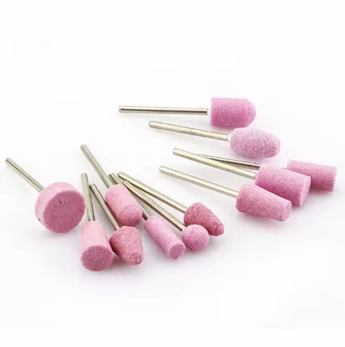 Abrasive Tools P40 Pink Color Ceramic Mounted Point Grinding Stone for Stainless and Metal Polishing
