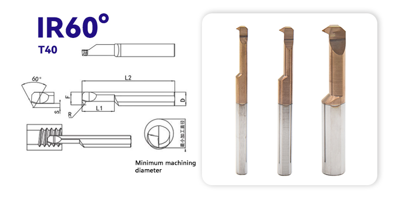 X.T.L MIR60&deg; High-Precision Carbide Boring Cutter Customizable Metalworking Cutting Tool