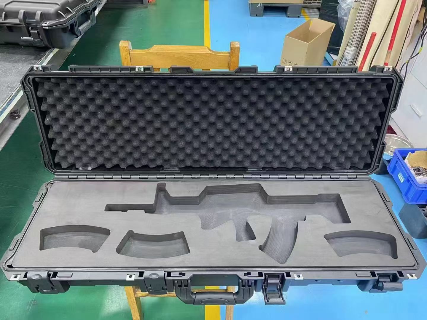 Durable Waterproof Plastic Tool Box Organizer Removable Compartments Portable Lockable Outdoor Storage Case for Home Garage Car