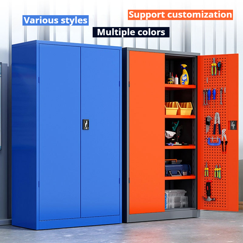 Heavy-Duty Iron Multi-Functional Storage Cabinet Auto Repair Workshop Tool Box with Thickened Iron Movable &amp; for Office Use